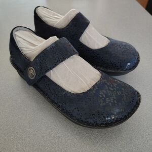 Alegria Paloma Blue Notes Mary Jane Comfort Shoes US 8-8.5 NEW in Box Must See!